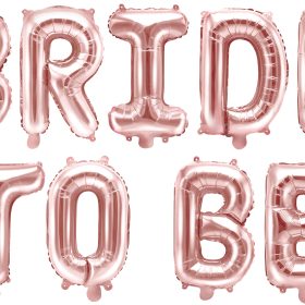 PARTYDECO Folienballon 340x35cm FB35M-019R Bride to be roségold