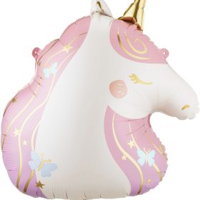 PARTYDECO Folienballon 52x61cm FB372 Einhorn
