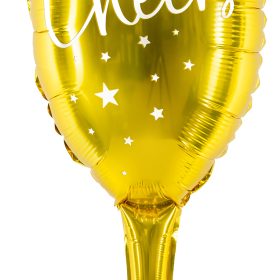 PARTYDECO Folienballon 80cm FB52M-019 Glas