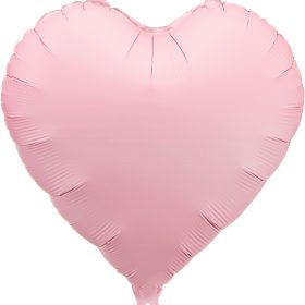 PARTYDECO Folienballon 35cm FB9T-081 Herz rosa
