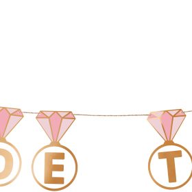 PARTYDECO Girlande 2.5cm GRL102 Bride to be