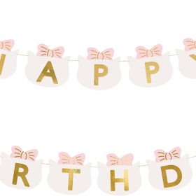 PARTYDECO Girlande Happy Birthday 2.8m GRL113 Kätzchen