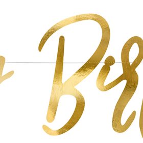 PARTYDECO Girlande Happy Birthday 62cm GRL75-019M gold