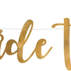 PARTYDECO Girlande 80x19cm GRL85-019M Bride to be, gold
