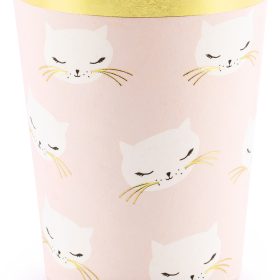 PARTYDECO Becher 200ml KPP42-EU1 Kätzchen 6 Stück