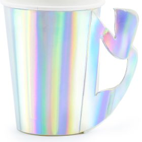 PARTYDECO Becher 220ml KPP43-017-EU Meerjungfrau 6 Stück