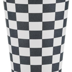 PARTYDECO Becher 220ml KPP74-EU1 Zielflagge 6 Stück