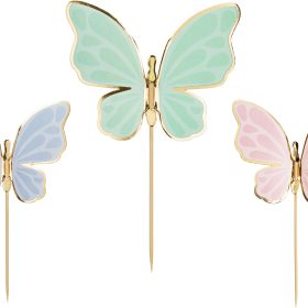 PARTYDECO Caketopper KPT76 Schmetterlige 9 Stück