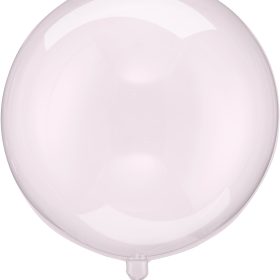 PARTYDECO Ballon 40cm ORB16-1-081 transparent rosa