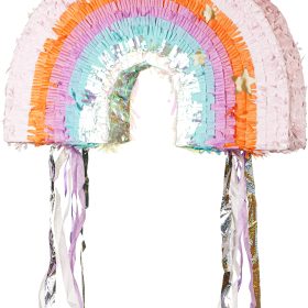 PARTYDECO Faltbare Pinata 50x33x10cm PINS5 Regenbogen