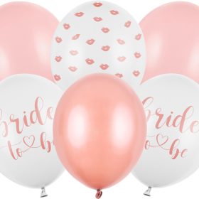 PARTYDECO Ballons 30cm SB14P-328-00 Bride to be 6 Stück