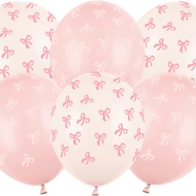 PARTYDECO Ballons 30cm SB14P-340-00 Schleifen 6 Stück