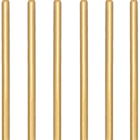 PARTYDECO Geburtstagskerzen 12.5cm SCD-1-019ME gold 12 Stück