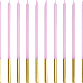 PARTYDECO Geburtstagskerzen 14cm SCD-4-014 lila 12 Stück