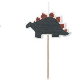 PARTYDECO Geburtstagskerzen SCS-20 Dinoaurier 3 Stück