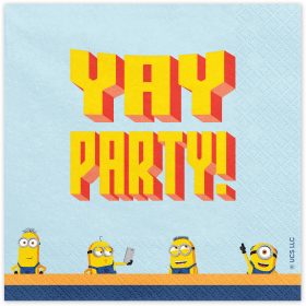PARTYDECO Servietten 33x33cm SP33-113 Minions 20 Stück