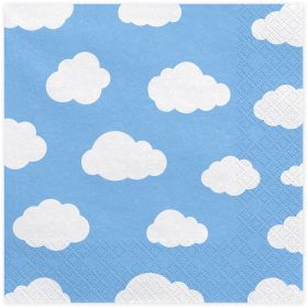 PARTYDECO Servietten 33x33cm SP33-14 Flugzeug 20 Stück