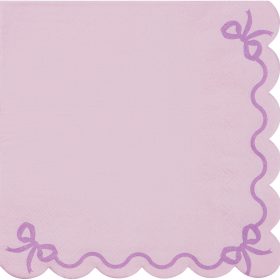 PARTYDECO Servietten Rüschen 33x33cm SP33-87-014 lila 12 Stück