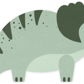 PARTYDECO Servietten 18x10cm SPK35 Triceratops 12 Stück
