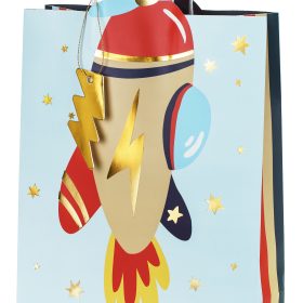 PARTYDECO Geschenktüte 10x24x35.5cm TNP29 Flugzeug, mix