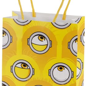 PARTYDECO Geschenktüten 12x15.5x6cm TNS10 Minions gelb, 6 Stück