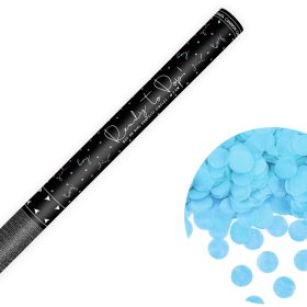 PARTYDECO Konfettikanone 60cm TUKR60-001 Ready to pop blau