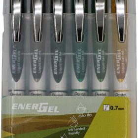 PENTEL Rollerball EnerGel 0.7mm BL77-6TU Tundra Set 6 Stück
