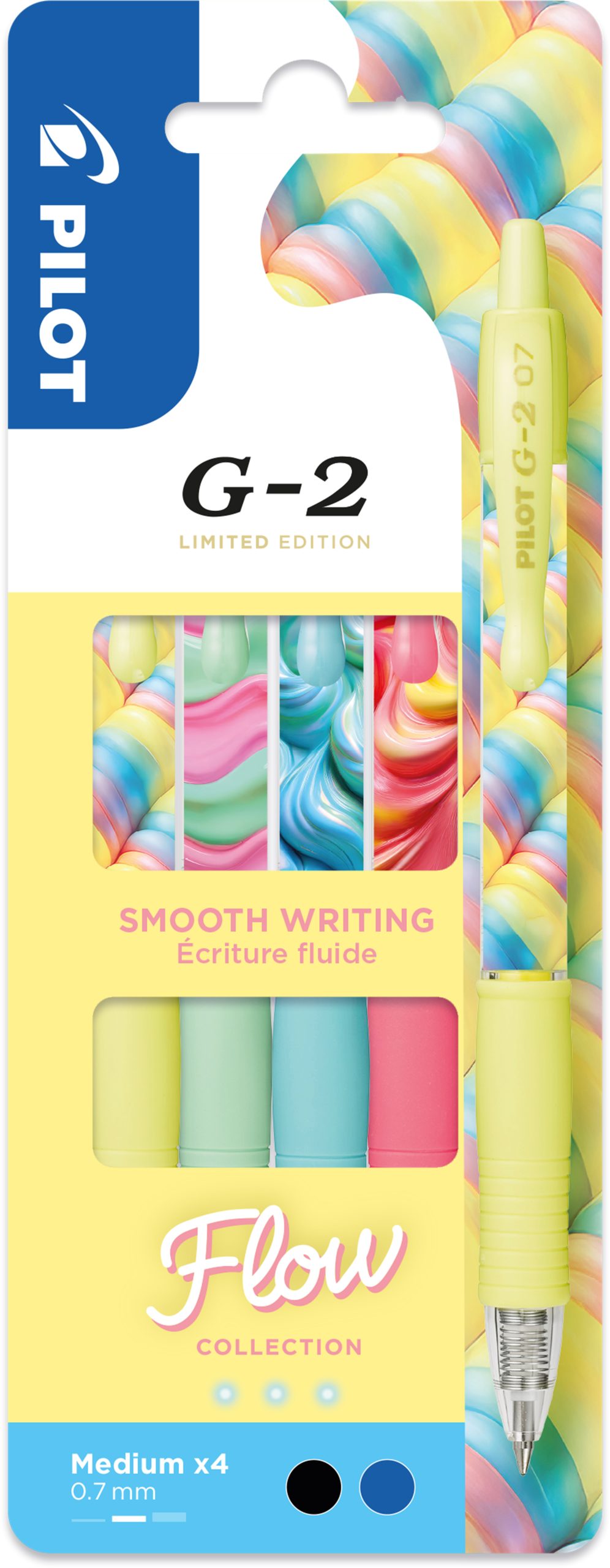 PILOT-140.003.64-3131910467069 PILOT Gelschreiber G-2 Flow 0.7mm 140.003.64 assortiert 4 Stück – Bild 1