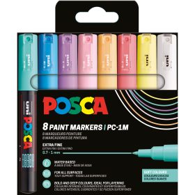POSCA Fineliner 0.7mm PC-1M 8P SET 8 Stück, assortiert