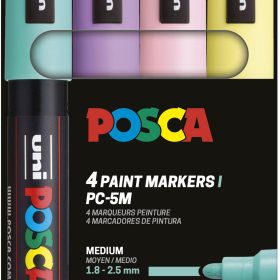POSCA Marker 1.8-2.5mm PC-5M 4P SET 4 Stück, assortiert