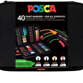POSCA Marker 1-8mm POSCAFINEART Fine Art Koffer 40 Stück