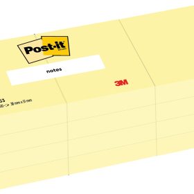 POST-IT Block 38x51mm 653 gelb 12 x 100 Blatt