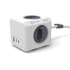 POWERCUBE Socket extend white 66.11558GY 4xT.13 2xUSB-C 1xUSB-A 35W