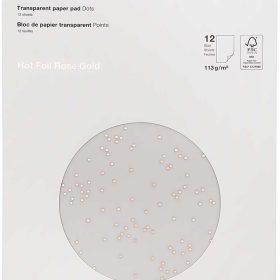 RICO DESIGN Transparent Papier A4 0 Punkte 113g, 12 Blatt