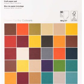 RICO DESIGN Bastelblock A4 0 Super Earthy 180g, 30 Blatt