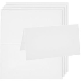 RICO DESIGN Tischkarten 220g 301212.01 weiss 5 Stück