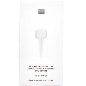 RICO DESIGN Kerzenhalter 10 Stück 400115 Transparent