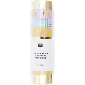 RICO DESIGN Luftschlangen 3.8m 400205 Happy Birthday