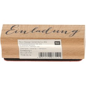 RICO DESIGN Stempel Einladung 7038.35.14 7x15cm