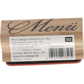 RICO DESIGN Stempel Menü 7038.35.18 4.5x2cm