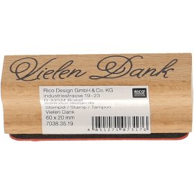 RICO DESIGN Stempel Vielen Dank 7038.35.19 6x2cm
