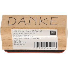 RICO DESIGN Stempel Danke 7038.36.44 5x2cm