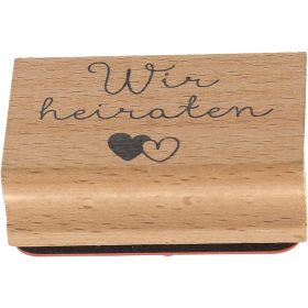 RICO DESIGN Stempel Wir Heiraten 7038.36.48 6x4cm