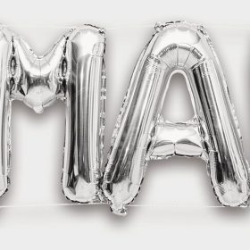 RICO DESIGN Folienballon 36cm, 11 Stück 81000.02.41 Just Married silber