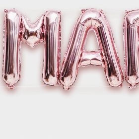 RICO DESIGN Folienballon 36cm, 11 Stück 81000.02.42 Just Married rosa