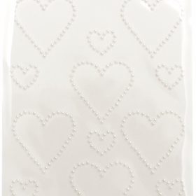 RICO DESIGN Perlensticker Herzen L 99001.22.53 weiss 15 Stück