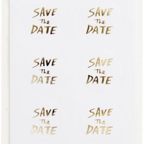 RICO DESIGN Sticker Save the Date 99001.77.11 gold, 32 Stück