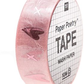 RICO DESIGN Washi Tape Liebe 99001.78.03 rosa 15mmx10m
