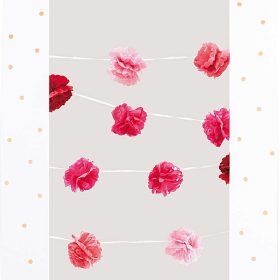 RICO DESIGN Girlande Pompons 1.8m, 2 Stück 99001.82.01 pink