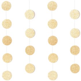 RICO DESIGN Girlande 2m 99001.84.77 Gold glitzer